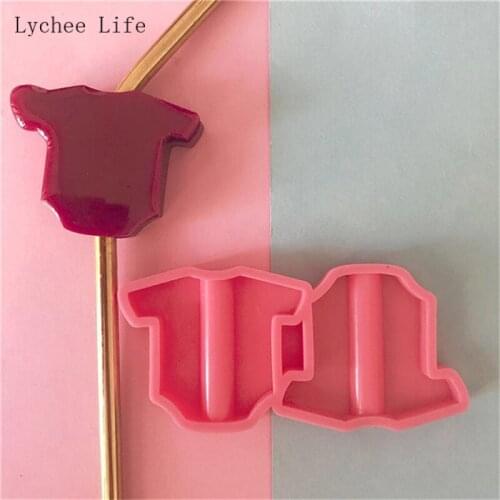 Lychee Life Baby Clothes Cookie Biscuit Stamp Mold Cake Cutter Embosser Mould Tools Cake Letters Cutter