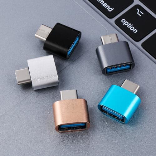 2PC Metal USB-C 3.1 Type C to USB 3.0 OTG Converter Adapter for Android Smartphones Accessories