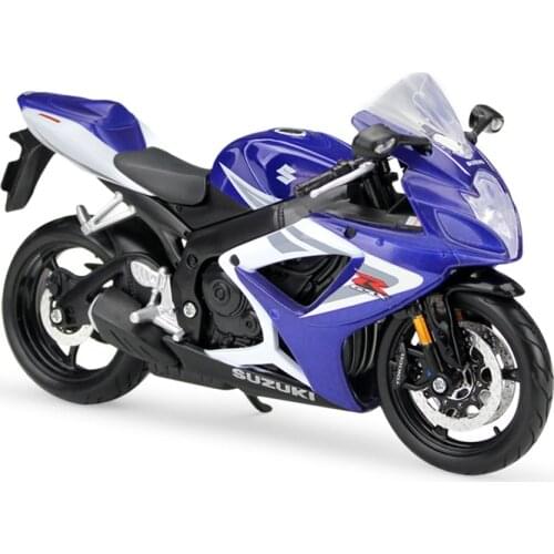 Maisto SZK GSXR750 Blue motorcycle model 1:12 scale metal diecast models motor bike miniature race Toy For Gift Collection