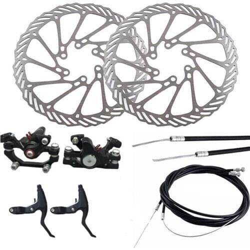 Mechanical Disc Brake MTB Bike Cycling Bicycle Front Rear Caliper Rotors Set Bicycle Accessories Replacement Parts
