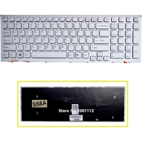 SSEA New US Keyboard white for Sony vaio VPC-EB VPCEB VPC EB VPCEB36FG laptop Keyboard
