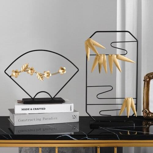 New Chinese Iron Art Decoration Living Room Office Ruyi Decoration Home Creative Decoration TV Cabinet Wine Cabinet Decoration