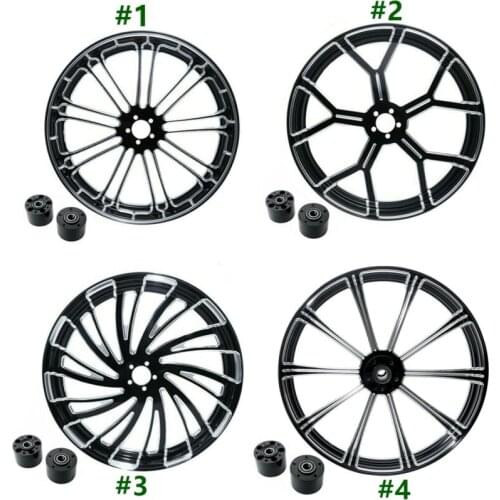 Motorcycle 18'' 21'' 23'' 26'' Front Wheel Rim Dual Disc with Hub For Harley Touring Road King Electra Street Glide 2008-2019