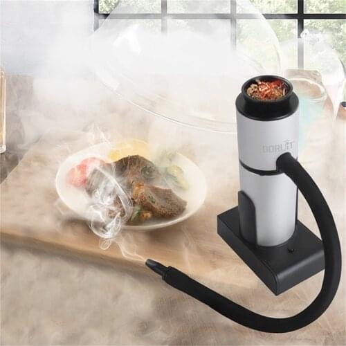 Food Cold Smoke Generator Portable Smoker Molecular Cuisine Smoke Gun Meat Burn Smokehouse Cooking For BBQ Grill Smoker Wood
