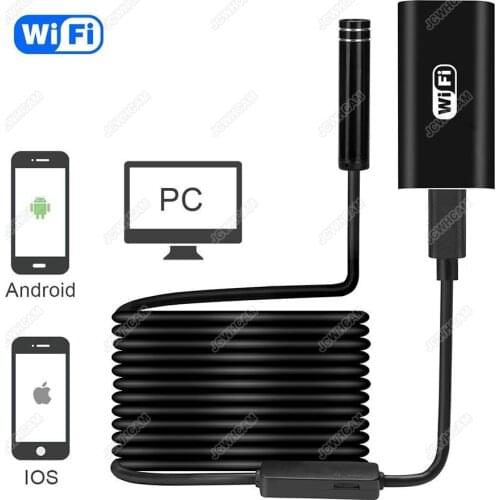 Portable Mini 8mm 720P 8LED 1M 2M 5M WiFi Endoscope Waterproof Borescope Inspection Video Micro Camera For IOS Android Phone PC