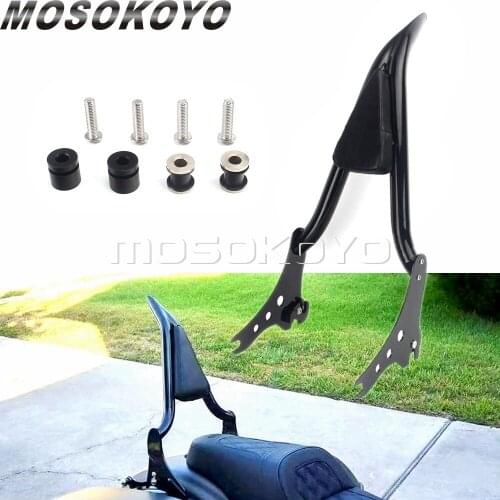 22" Tall Motorcycle Detachable Rear Passenger Backrest Sissy Bar W/ Pad For Harley Sport Glide FLSB Low Rider S FXLRS FXLR 2018