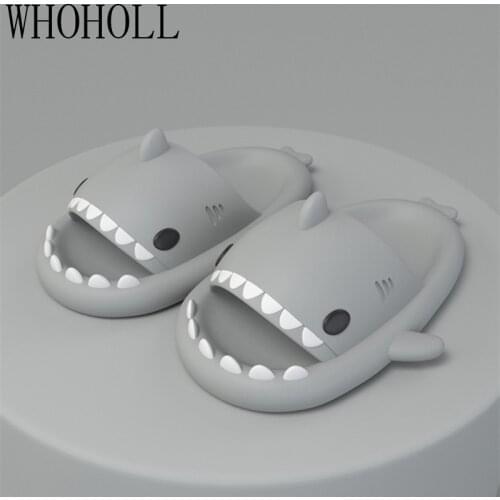 Parent Children Shark Women Slippers Mens Summer Home Indoor Antiskid Bathroom Women Thick Bottom Cartoon animal Beach Slipper