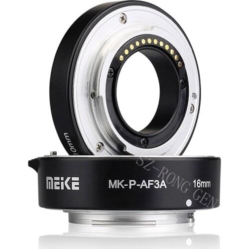 Meike MK-P-AF3A Macro Auto Focus Extension tube Ring AF for Panasonic Olympus mirrorless cameras