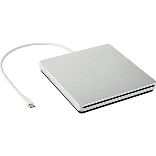 External DVD Burner Drive Type-C Optical Disc Drive Slim Slot-in CD/DVD +/- RW Burner USB C Superdrive for Mac/Window
