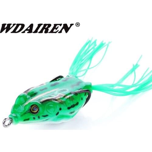 1Pcs 6cm 12.5g Top Water Ray Frog Shape Minnow Crank Wobbler For Fly Fishing Soft Tube Bait Japan Plastic Fishing Tackle