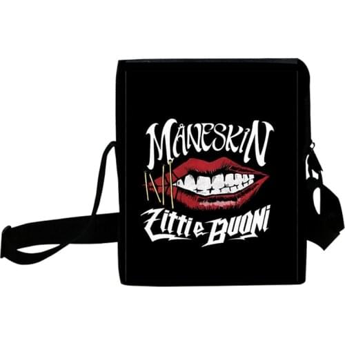 Maneskin Funny Casual Mini Crossbody Bag Mens Shoulder Bag Men Diagonal Small Backpack Light Messenger Phone Bag