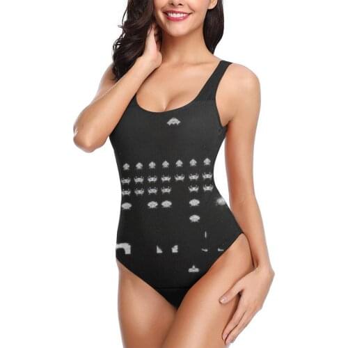 Women 2021 sexy Bikinis Retro Game Women Swimsuit One Piece swimsuit Game Anime 80s bathing suit For Women