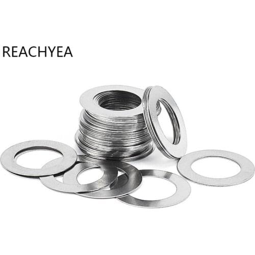 100PCS/LOT 304 Stainless Steel Shim Washers ID3mm 4mm 5mm Flat Washer Ultrathin Gasket Thin Shim