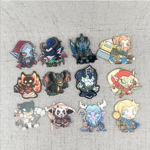 12pcs/1 Set Hearthstone series fridge magnets World of Warcraft fridge magnets WOW High grade acrylic fridge magnets