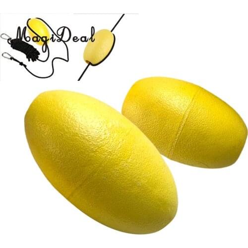 2 Pieces Lightweight Yellow EVA Floating Kayak Canoe Boat Drift Anchor Float Buoy for Water Sports Dinghy Yacht Accessories