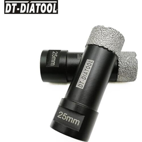 2pcs/pk Dia 25mm Professional Diamond Dry Drill Core Bits With M14 Connection Drilling Hole Saw for Tile Ceramic Porcelain