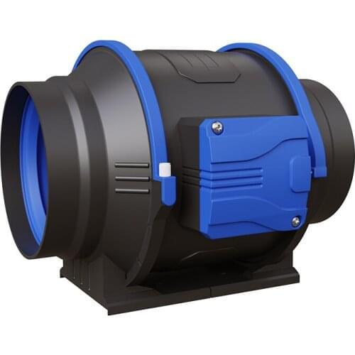 4inch Extractor Fan Low Noise Inline Duct Hydroponic Air Blower Exhaust Fan for Home Bathroom Grow Room Ventilation Vent