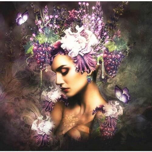 5D Diy Diamond Painting Portrait iris Diamond Mosaic Embroidery Woman Beauty Picture Art Of Rhinestones Home Decoration