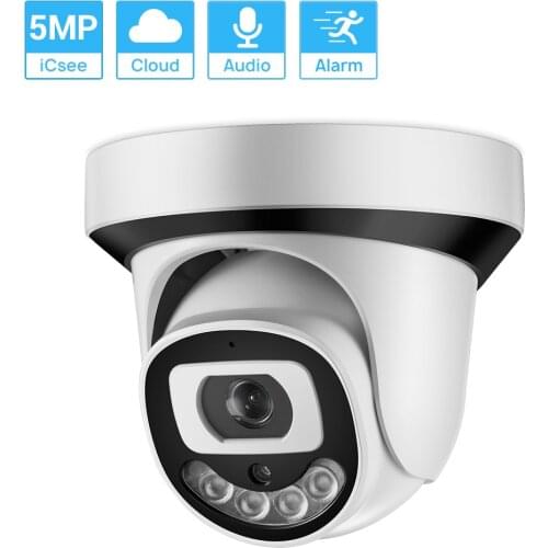 HAMROL 5MP 1080P Wifi Camera Wirless/Wired ONVIF IP Camera Two Way Audio Motion Detection Color Nightvision iCSee H.265X