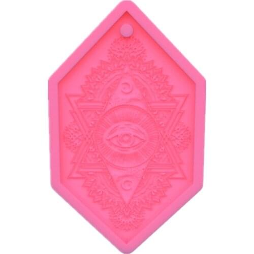 Devils Eye Drop Tag Silicone Mold Jewelry Epoxy Resin Casting Jewelry Tool Making Resin Diy Craft Home Decoration B36D