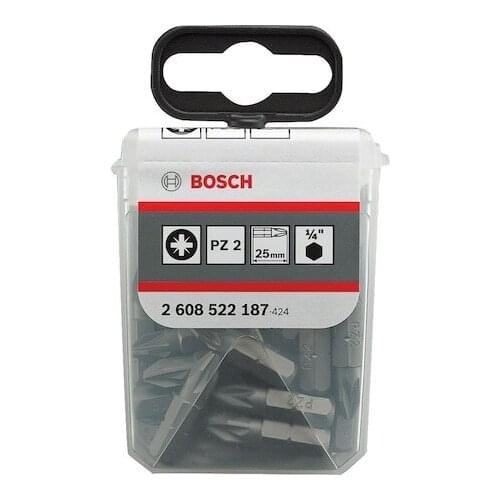 Bosch - PZ2 * 25 mm 25'li TicTac Box Battery Powered Electric and Bits Drill and Screwdriver Compatible