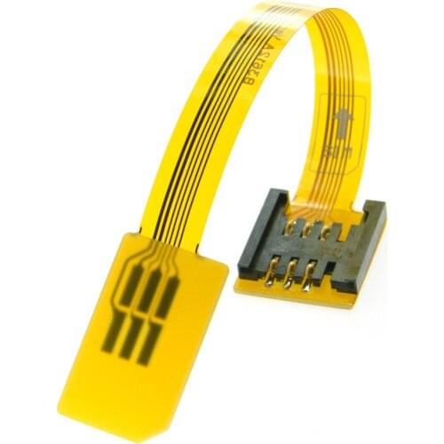 GSM CDMA Standard UIM SIM Card Kit Male to Female Extension Soft Flat FPC Cable Extender 10cm