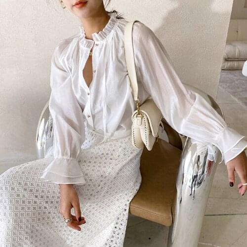 Женские рубашки с рюшами JASTIE China At AliExpress