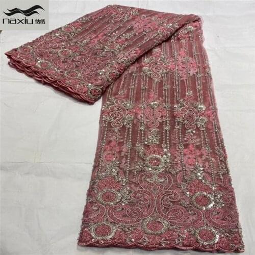 Madison Nigerian French Lace Fabrics Handmade African Tulle Lace Fabric 2020 High Quality Lace Wedding Fabric For Dress