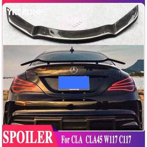 GT Spoiler Wing Lid For Mercedes - Benz CLA CLASS W117 CLA45 Carbon Fiber Rear Trunk Spoiler 2013 2014 2015 2016