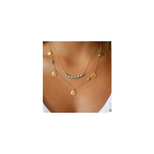 Fashion Boho Multilayers Hamsa Fatima Hand Evil Eye Bead Pendants Bib Statement Necklace For Girls