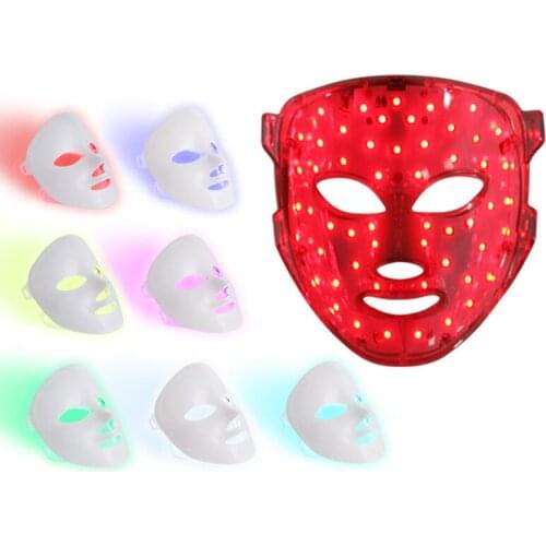 New LED Photontherapy Mask 7 Colors LED Photon Light Facial Mask Skin Care Rejuvenation Wrinkle Acne Removal Beauty Device