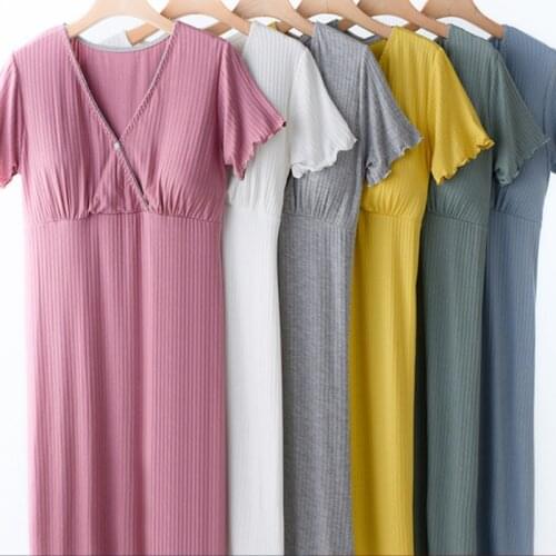 Maternity Wear Mid-length Long-sleeved Bottoming Shirt Top Loose Plus Size Mid-length T-shirt Trendy Maternity Dress Skirt