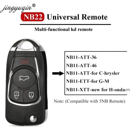 Jingyuqin 5X KEYDIY Original KD900/KD-X2 Key Programmer NB22-4 Universal Multi-functional Remote Control for All B NB Series Key