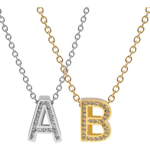 26 Letters Stainless Steel Necklaces Adjustable Lobster Buckle Dainty Gifts Fashion Minimalist Accessories For Women Men