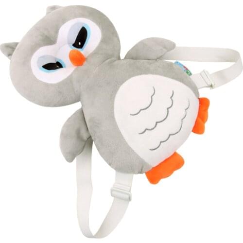 Adjustable Strap Safety Owl Shape Resistant Toddler Headrest Pillow Plush Toys Baby Head Protection Pad Drop Pillow