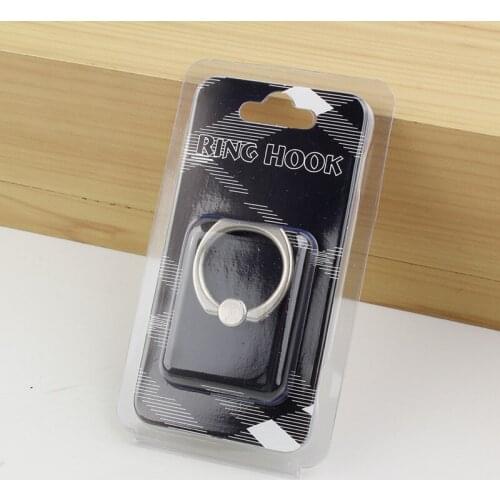 Retail Clear PVC Package Packaging Box Universal for Ring buckle packing box ring support mobile phone packaging KJ-682 2000pcs