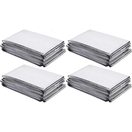 Silver Highly Reflective Mylar Film Garden Greenhouse Covering Foil Sheets (155x210cm 4PC, Silver)