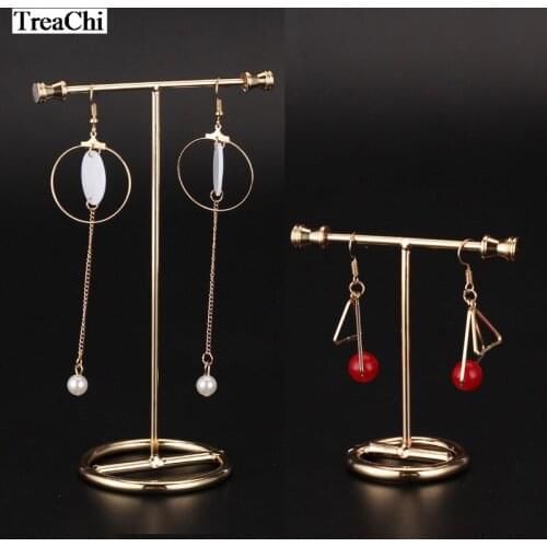 Golden Earrings Rack Jewelry Organizer Holder Jewelry Display Stand Earring Showing Rack Earring Stand High Quality