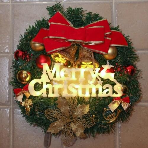 Merry Christmas LED Lights Fairy Sign Christmas Hanging Ornament Night Lamp Home Shop Door Xmas Wreath Festival Party Decoration