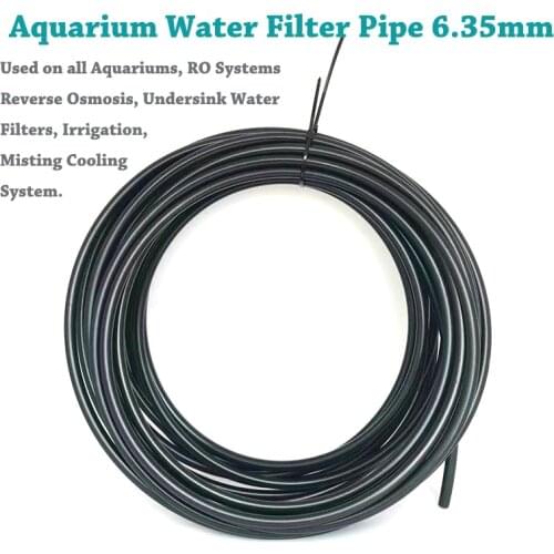 1/4'' RO Water Pipe Tubing 20m(65.6ft) Reverse Osmosis Aquarium Water Filter PE Tube Irrigation Misting Cooling Hose