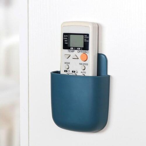 Universal Air Conditioner Remote Control Holder Wall-Mounted Support Storage Box to Organization mobile phone storage box