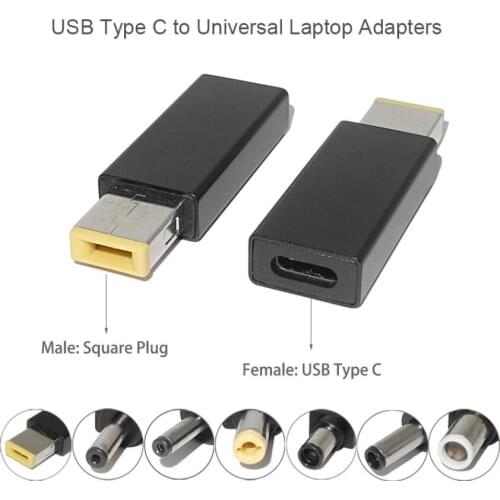 Usb Type C Laptop Adapter Connector Dc Power Supply Female to Laptop Charger Plug Converter for Asus Lenovo Charger