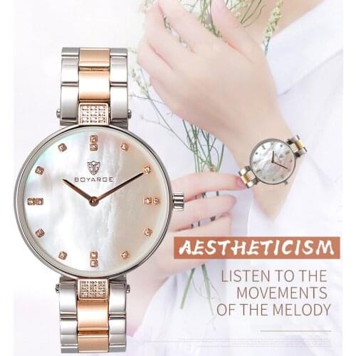 BOYARGE Japanese Movement Ladies Watch Brand Trend Simple Fashion Waterproof Girlfriend Wife Gift