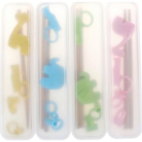 1 Pair Hot Sale Multi Color Cute Learning Training Chopsticks For Kids Children Chinese Chopstick Learner Gifts