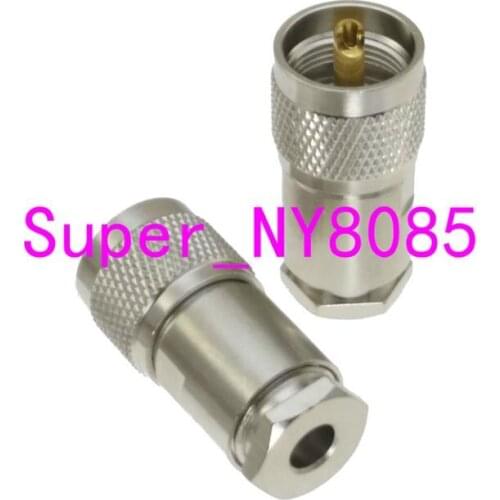 10pcs UHF PL-259 Male plug clamp RG-8X RG59 LMR240 Cable RF connector