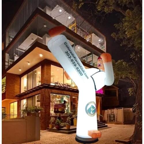 3 m H martial arts Inflatable Karate model Taekwon kick Man for Advertising,Promotion on Kicking Leg