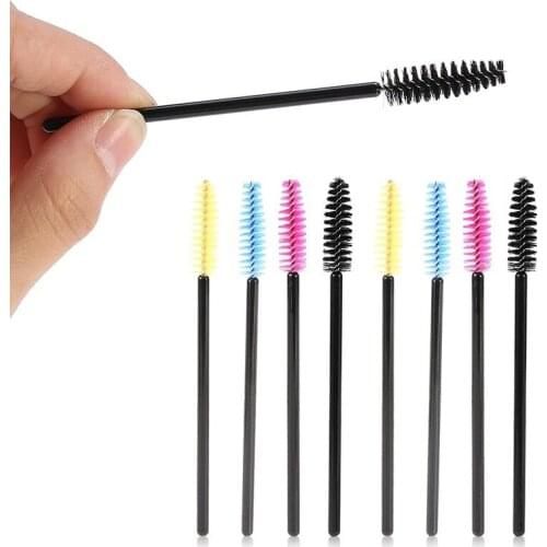 50pcs Disposable Eyelashes Brush Soft Mascara Wands Applicator Eyes Lashes Makeup Brushes Tools Cosmetic Accessories