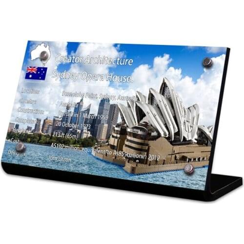 Acrylic Display Stand Brand for Creator Expert 10234 Sydney Opera House Toys Building Blocks