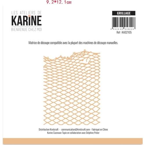 CH 2021 New Arrival Grid Metal Cutting Dies 3D DIY Scrapbooking Carbon Sharp Craft Die Photo Invitation Cards Decoration