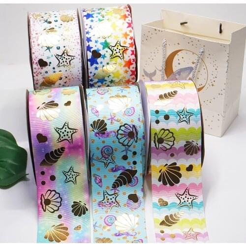 3 Inch 75 mm Printed Holographic Foil Ribbon 50 Yard Craft Suppliers J1302143
